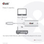 CLUB3D CAC-1519 adattatore per inversione del genere dei cavi USB-C RJ-45 Bianco