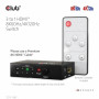 CLUB3D 3 to 1 HDMI 8K60Hz Switch switch per keyboard-video-mouse (kvm) Nero