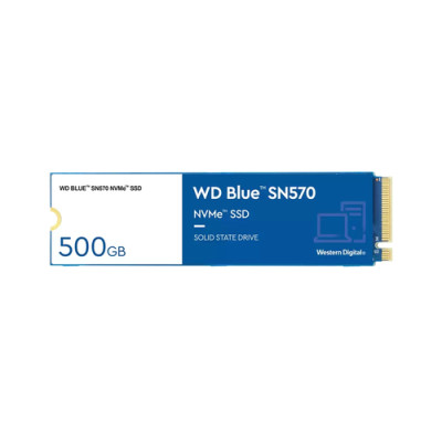 WESTERN DIGITAL SSD BLUE INTERNO SN570 500GB M.2 PCIE R/W 3500/1200 GEN 3X4