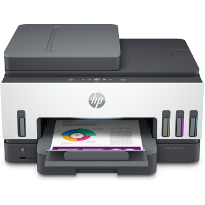 HP Smart Tank Stampante multifunzione 7605, Colore, Stampante per Stampa, copia, scansione, fax, ADF e wireless, ADF da 35 fogli