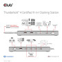 CLUB3D CSV-1581 replicatore di porte e docking station per laptop Thunderbolt 4 Nero