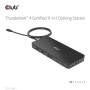 CLUB3D CSV-1581 replicatore di porte e docking station per laptop Thunderbolt 4 Nero