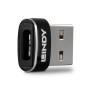 Lindy 41884 adattatore per inversione del genere dei cavi USB Type-A USB tipo-C Nero