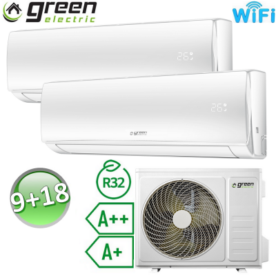 Climatizzatore dual split 9000+18000 Btu R32 A++/A+ Green Electric EVO (U.E. 5.2) - WiFi integrato