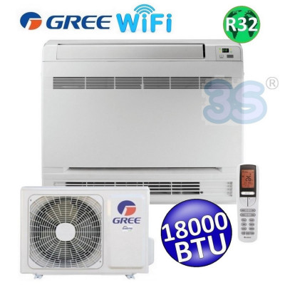 Climatizzatore mono Console pavimento WiFi 18000 Btu GREE classe A++/A+ inverter R32