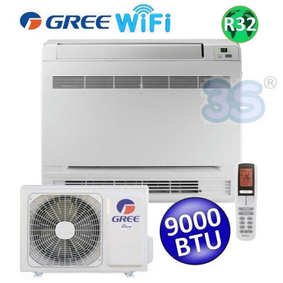 Climatizzatore mono Console pavimento WiFi 9000 Btu GREE classe A+++/A+ inverter R32