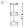 Angolare per doccia 3 ripiani acciaio inox - GEDY 2484