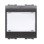 Pulsante con portanome bianco 1P 16A 230V AC ? P=32,5 mm - Feb Elettrica
