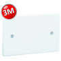 Coperchio per scatola monoblocco 3 posti colore bianco