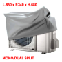 Telo cappottina copri climatizzatore mono e dual split - L.850 x P.340 x H.680 (mm)