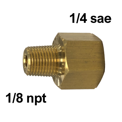 Riduzione per manometri F 1/4'' sae x M 1/8'' Npt