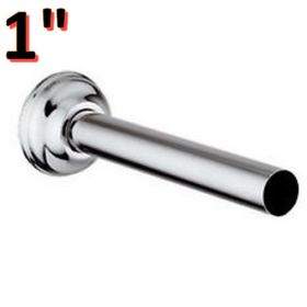 Canotto in ottone cromato con rosone Ø 26 mm