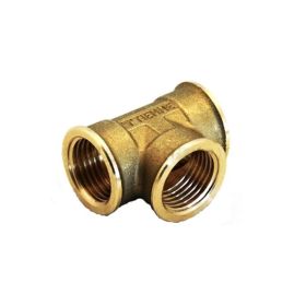 Raccordo a TEE F-F-F 1/2'' in ottone - acqua e gas