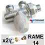 Valvola monotubo 1/2'' TIEMME con adattatori per tubo rame 16 mm