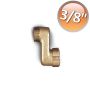 Raccordo eccentrico per calorifero in ottone nichelato, attacchi MF 3/8'' spostamento 50 mm