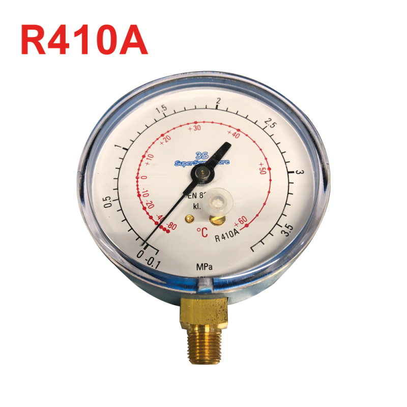 Manometro bassa pressione per gas refrigerante gas R410A freon 70 mm Manometro bassa pressione per gas refrigerante gas R410A freon 70 mm