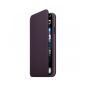 iPhone 11 Pro Max Leather Folio - Aubergine