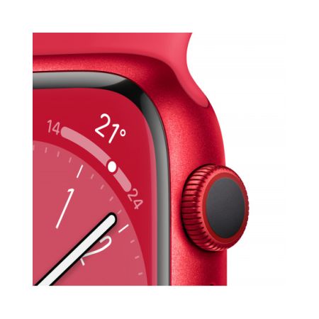 Apple Watch Series 8 GPS + Cellular 45mm (PRODUCT)RED Cassa in alluminio con (PRODUCT)RED Sport Band