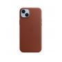 Custodia con Magsafe in Pelle per iPhone 14 Plus - Terra D'ombra