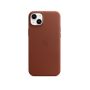 Custodia con Magsafe in Pelle per iPhone 14 Plus - Terra D'ombra
