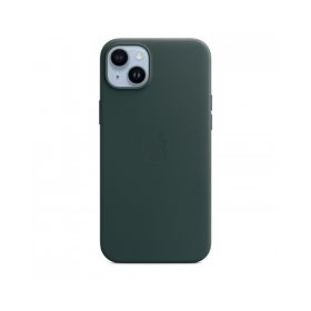 Custodia con Magsafe in Pelle per iPhone 14 Plus - Verde Cipresso