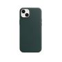 Custodia con Magsafe in Pelle per iPhone 14 Plus - Verde Cipresso