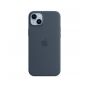 Custodia con Magsafe in Silicone per iPhone 14 Plus - Blu tempesta
