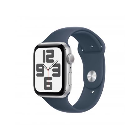 2023 - Apple Watch SE GPS 44mm Cassa in alluminio argento - Cinturino sport blu tempesta - S/M