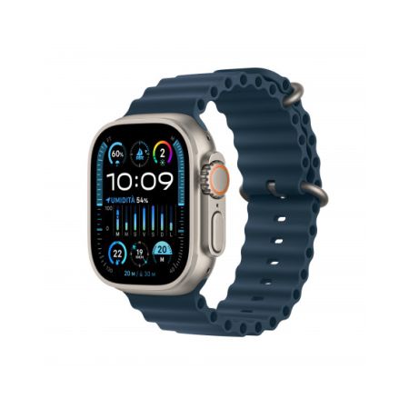 2023 - Apple Watch Ultra 2 GPS + Cellular, 49mm Cassa in titanio con Blu Ocean band