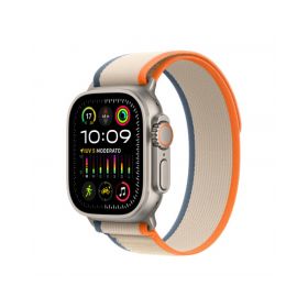 2023 - Apple Watch Ultra 2 GPS + Cellular, 49mm Cassa in titanio con arancione/beige trail loop - M/L