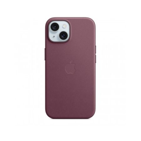 Custodia con Magsafe in Tessuto Fine Woven per iPhone 15 - Gelso