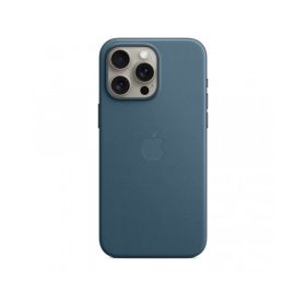 Custodia con Magsafe in Tessuto Fine Woven per iPhone 15 Pro Max - Blu Pacifico