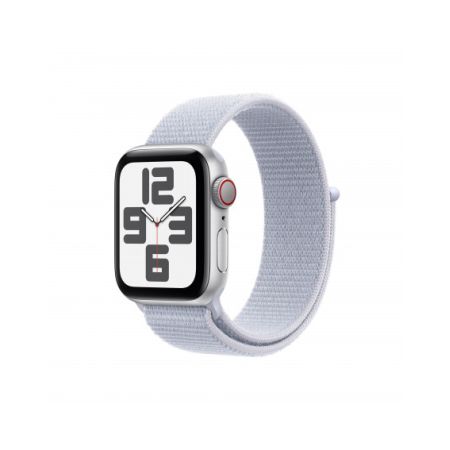 Apple Watch SE GPS + Cellular 40mm Argento Cassa Alluminio con Cinturino Sport Loop Nuvola Blu
