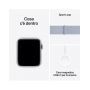 Apple Watch SE GPS + Cellular 40mm Argento Cassa Alluminio con Cinturino Sport Loop Nuvola Blu