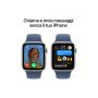 Apple Watch SE GPS + Cellular 44mm Argento Cassa Alluminio con Denim Sport Band - S/M