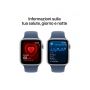 Apple Watch SE GPS + Cellular 44mm Argento Cassa Alluminio con Denim Sport Band - S/M