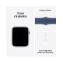 Apple Watch SE GPS + Cellular 44mm Argento Cassa Alluminio con Denim Sport Band - S/M