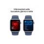 Apple Watch SE GPS 40mm Argento Cassa Alluminio con Denim Sport Band - M/L