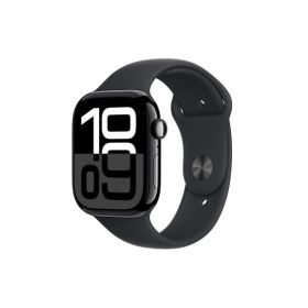 Apple Watch Series 10 GPS + Cellular 46mm Jet Nero Cassa Alluminio con Nero Sport Band - M/L