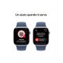 Apple Watch Series 10 GPS 42mm Argento Cassa Alluminio con Denim Sport Band - S/M