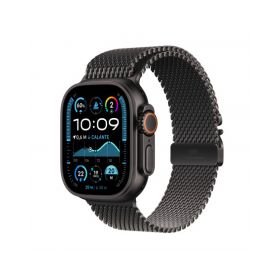 Apple Watch Ultra 2 GPS + Cellular 49mm Cassa Titanio Nero con Titanio Nero Milanese Loop - L