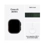 Apple Watch Ultra 2 GPS + Cellular 49mm Cassa Titanio Nero con Verde Scuro Alpine Loop - Large