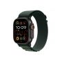 Apple Watch Ultra 2 GPS + Cellular 49mm Cassa Titanio Nero con Verde Scuro Alpine Loop - Medium