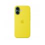 Custodia con Magsafe in Silicone per iPhone 16 - Giallo carambola