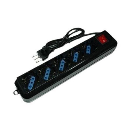Nilox MGLP859 prolunghe e multiple 1,5 m 5 presa(e) AC Interno Nero