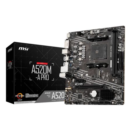 MSI A520M-A PRO scheda madre AMD A520 Socket AM4 micro ATX