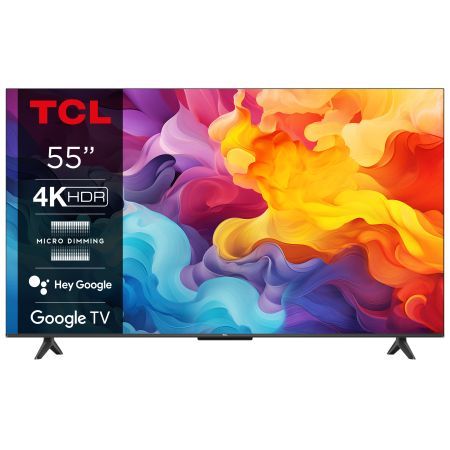 TCL P61 Smart TV Ultra HD 4K 55" 55P61B, Dolby Audio, Controlli vocali, Google TV