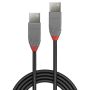 Lindy 36691 cavo USB USB 2.0 0,5 m USB A Nero, Grigio