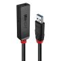 Lindy 43402 hub di interfaccia USB 3.2 Gen 1 (3.1 Gen 1) Type-C 5000 Mbit s Nero