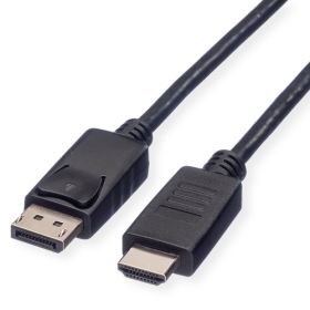 ROLINE GREEN CAVO DISPLAYPORT CABLE, DP - HDTV, M/M, BLACK, 1M